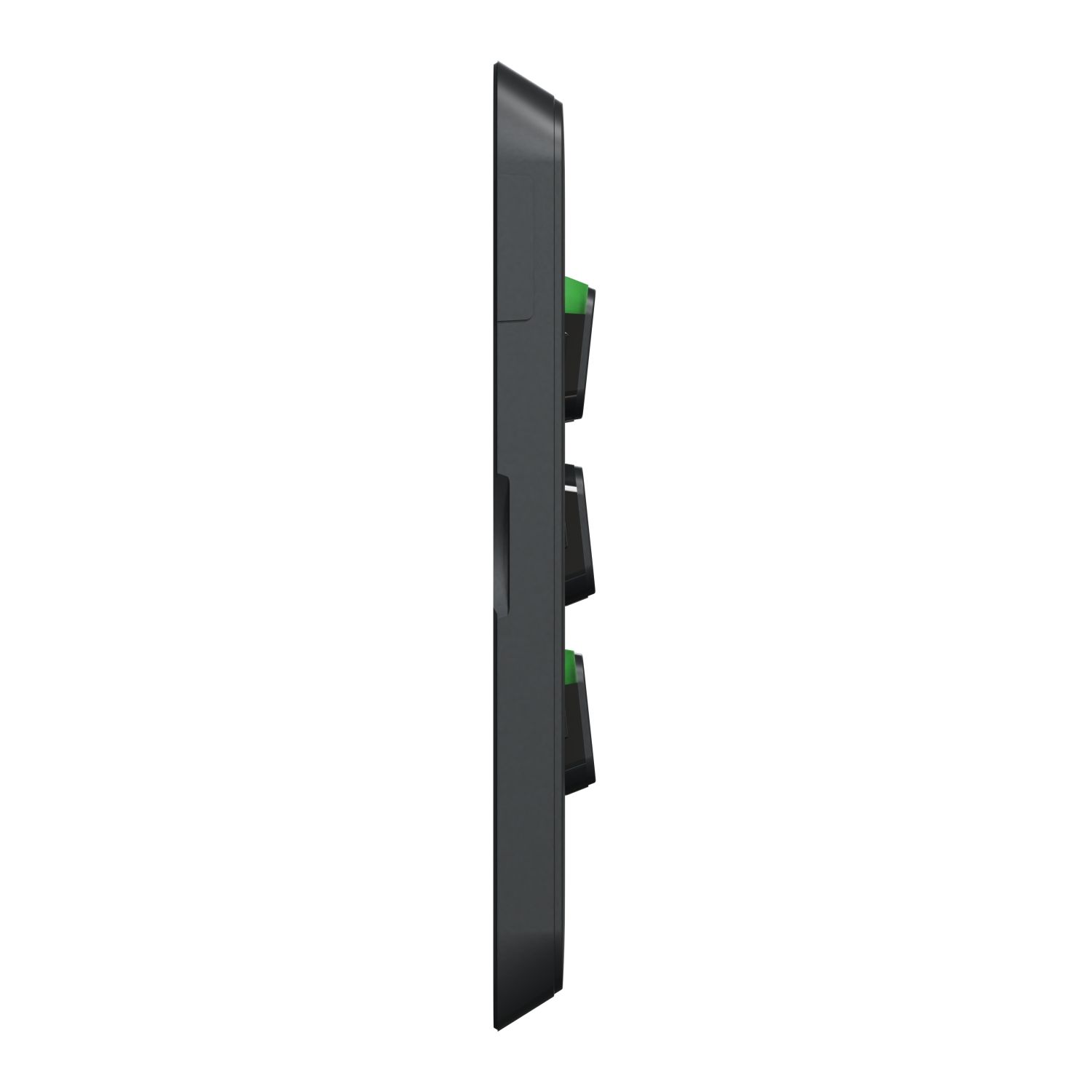 Picture of Double Power Point Skin with Extra Switch, Clipsal Iconic, Vertical Mount, 250V, 10A, Clip-On