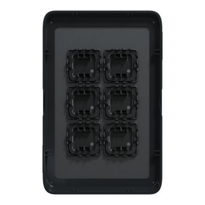 Picture of Switch Plate Skin, Clipsal Iconic, 6 Gang, Horizontal/Vertical Mount