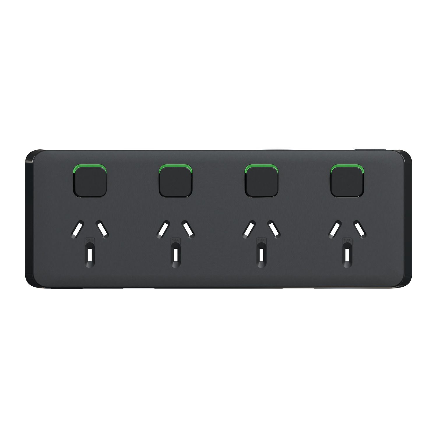 Picture of Skin Socket Switch, Clipsal Iconic, Horizontal Quad, 10A 250V