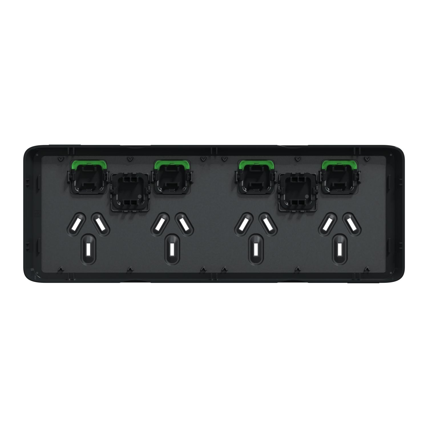 Picture of Skin Socket Switch, Clipsal Iconic, Horizontal Quad, 10A 250V