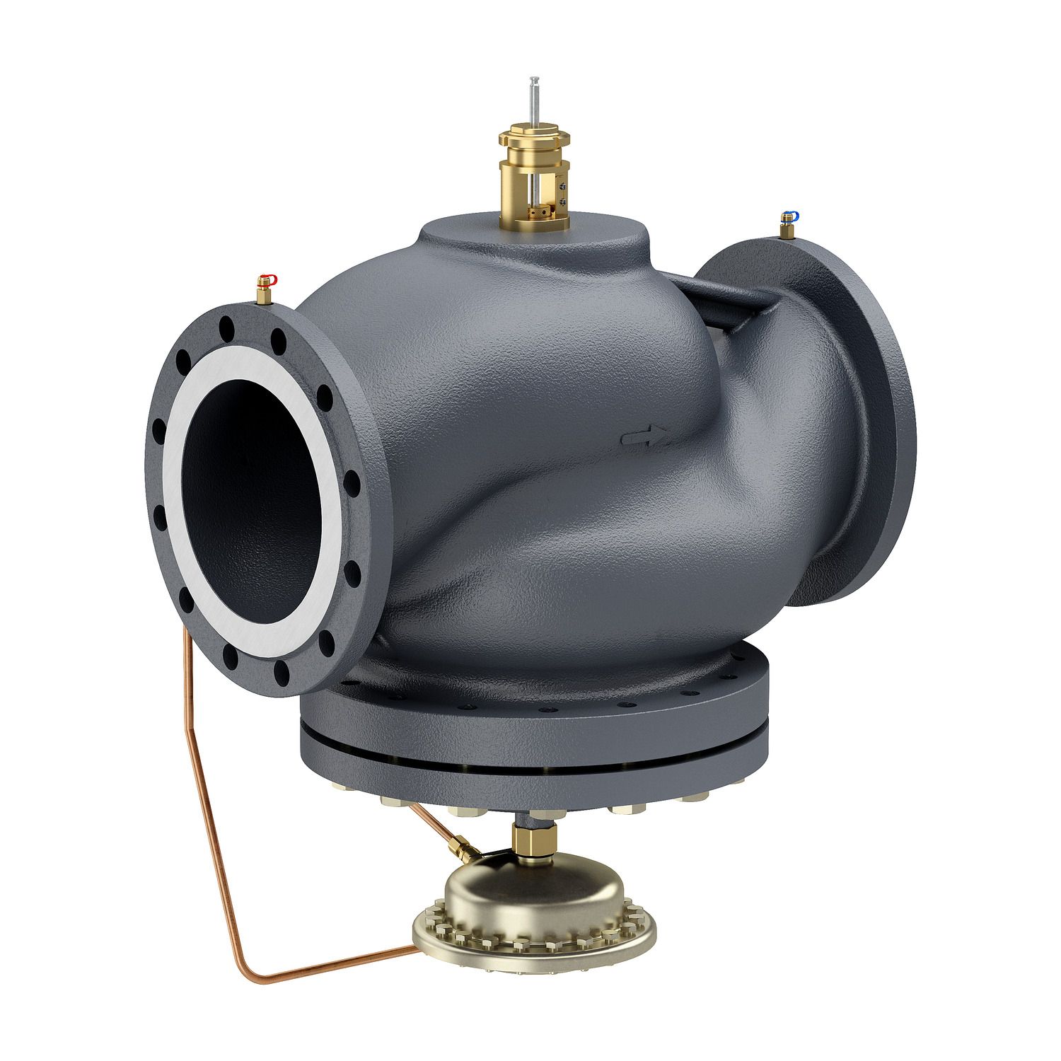 Picture of SpaceLogic VP222F PIBCV (PICV), 2-Way, PN16, DN250, Flanged, High Flow: 148...370 m³/h (41...103 l/s).