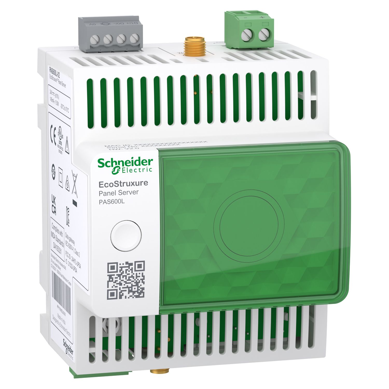 Picture of EcoStruxure Panel Server - universal wireless, concentrator modbus gateway 24 VDC