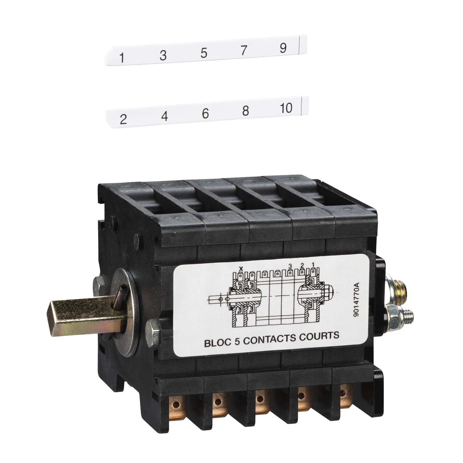 Picture of Signaling contact blocks, SM6-24, spare part, 5 auxiliary switch blocks