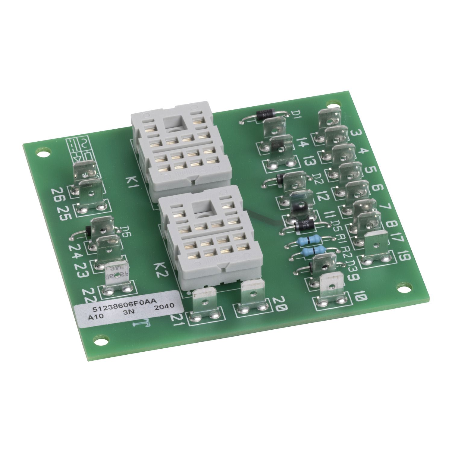 Picture of Printed circuit board, SM6-24, spare part for Tyco, Repol and Zelio relays