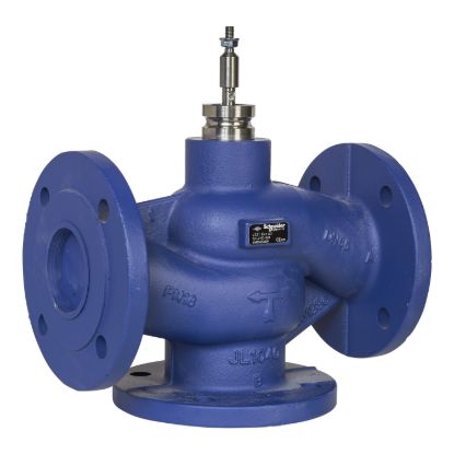 Picture of V321 Globe Valve, 3-Way, PN16, Flanged DN80, Kvs 100, Cast Iron Body, Stainless Trim, Max. Glycol 50%