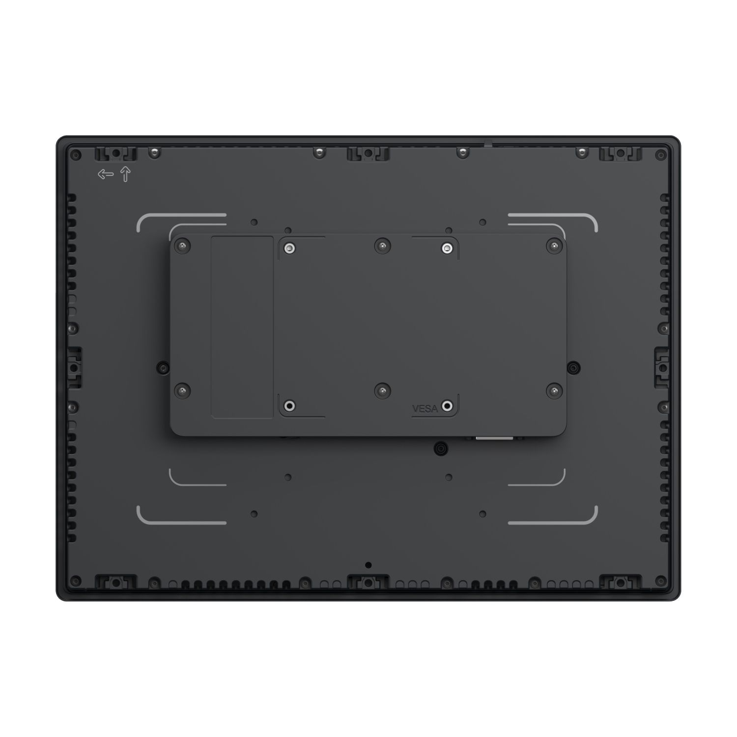 Picture of 15.0 Industrial FPM, Harmony FP6, XGA, 16M colors, Analog Multi Touch (2 points), Front USB A/micro-B, DVI, USB Type B, 24V DC