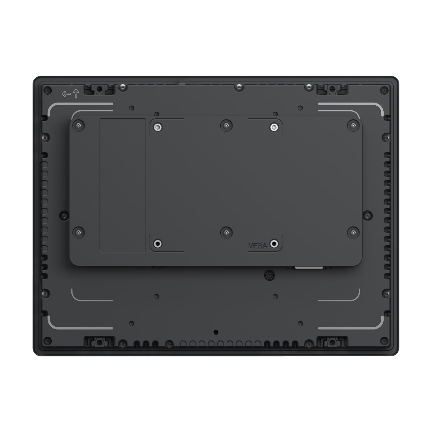 Picture of 12.1 Industrial FPM, Harmony FP6, XGA, 16M colors, Analog Multi Touch (2 points), Front USB A/micro-B, DVI, USB Type B, 24V DC