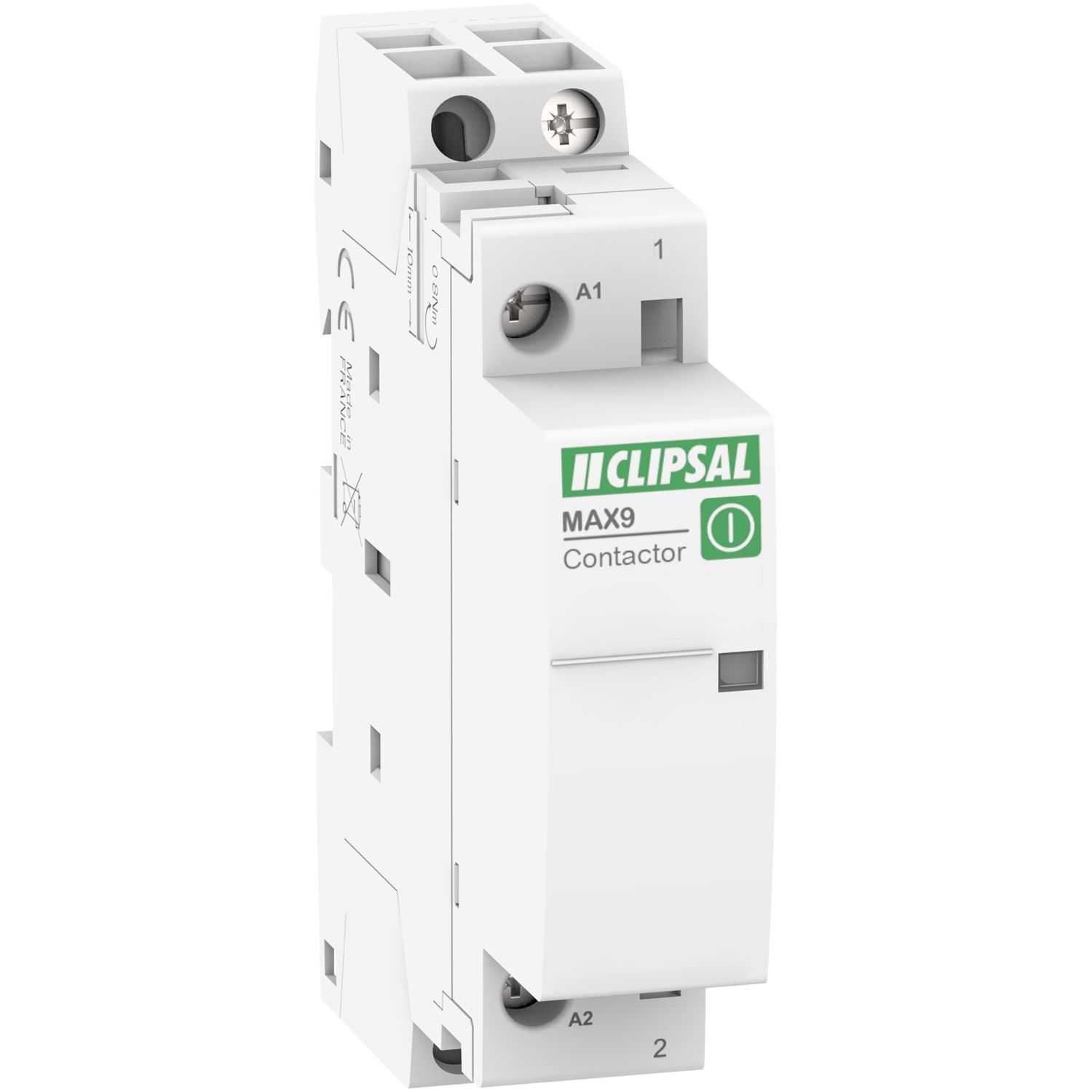Picture of Contactor, MAX9, 1 NO, 25A, Ue=240VAC, Uc=24VAC, 1 Module