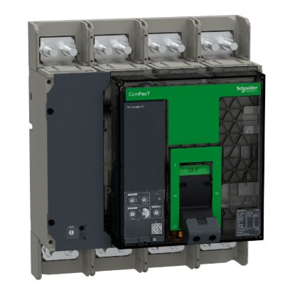 Picture of Circuit breaker, ComPacT NS1600N, 50kA at 415VAC, 4P, fixed, manually operated, MicroLogic 5.0 control unit, 1600A