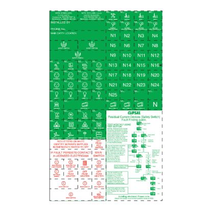 Picture of Circuit Identification Label for RCD Protected Circuit, MAX9, Green