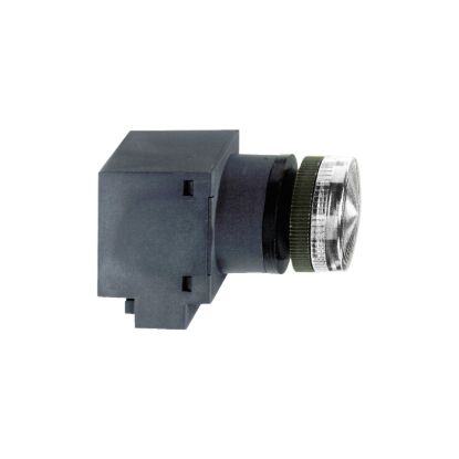 Picture of round pilot light Ø 22 - IP 40 - white - bulb BA 9s - 120 V - lugs