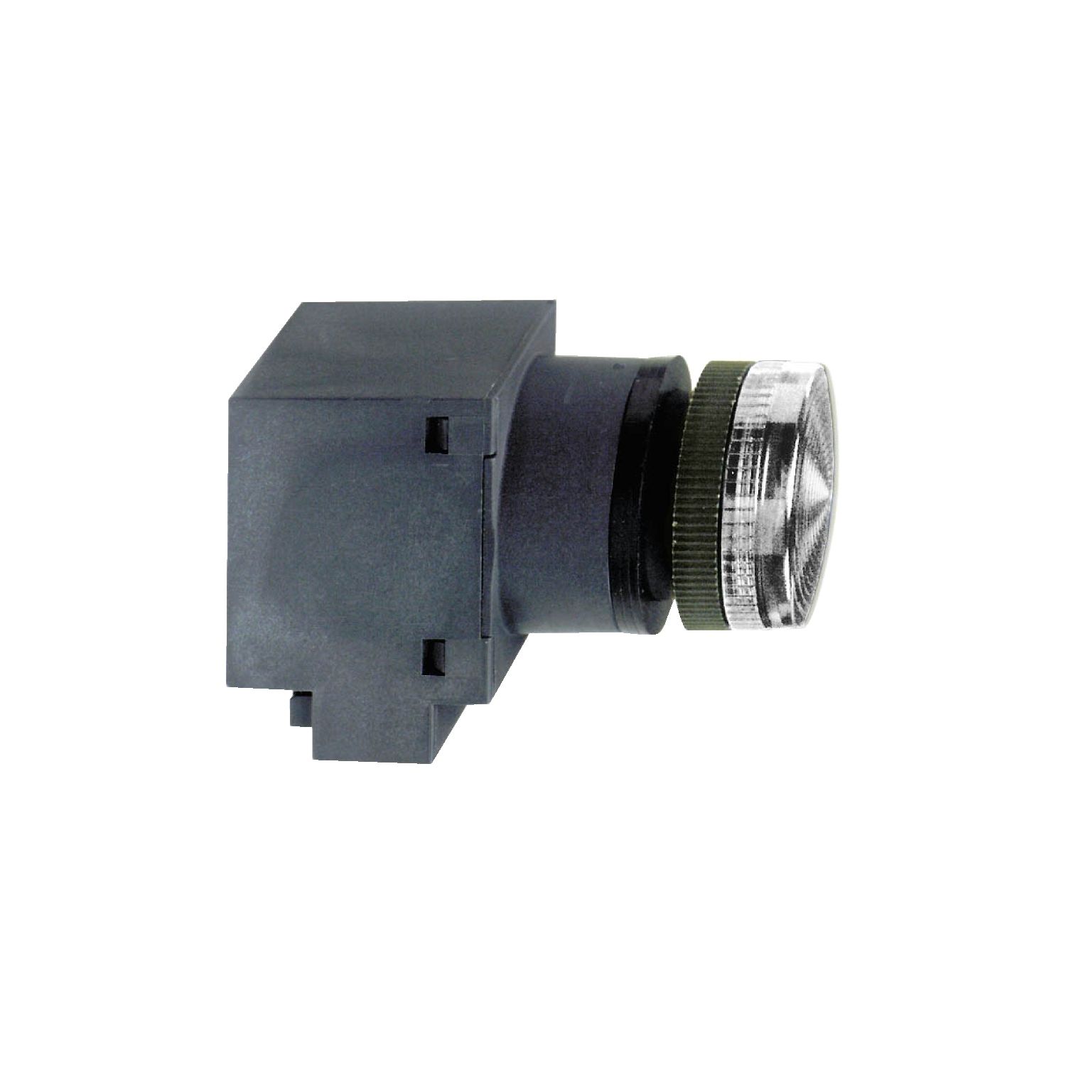 Picture of round pilot light Ø 22 - IP 40 - clear - bulb BA 9s - 120 V - lugs