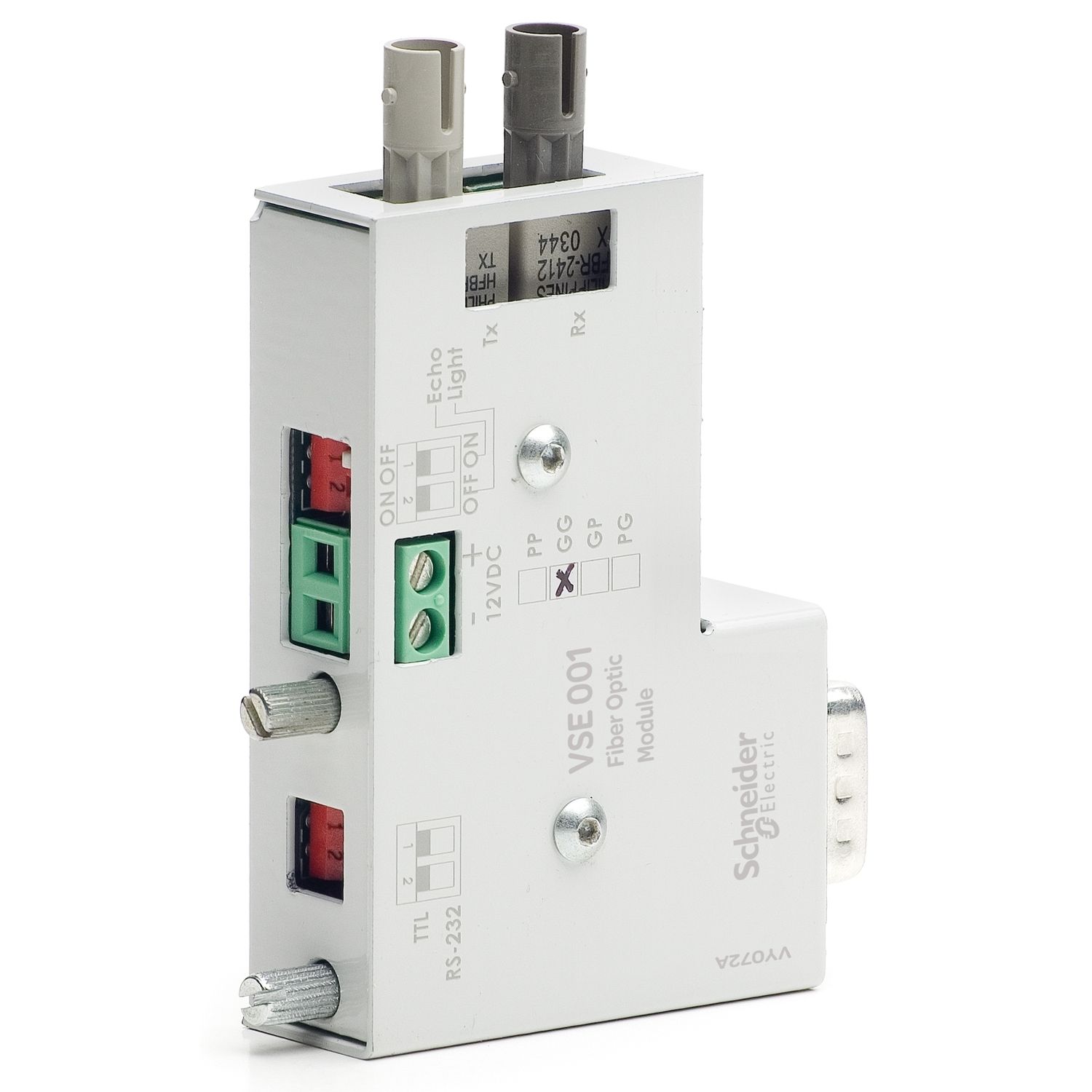 Picture of Fibre optic module, with glass receiver and glass transmitter