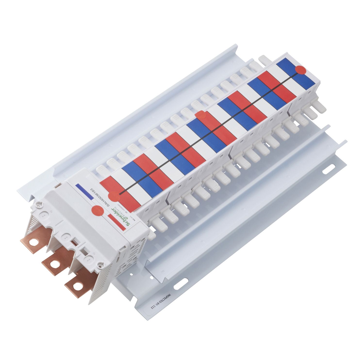 Picture of SAU Chassis 3PH, Acti9, 400A, 18mm for iC60 MCB & RCBO, 36 Poles, Top or Bottom Feed
