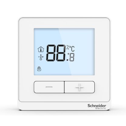 Picture of Temperature sensor, EasyLogic, LCD display, push-button, white