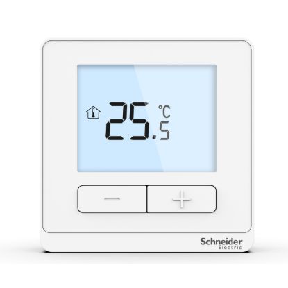 Picture of Temperature sensor, EasyLogic, LCD display, push-button, white