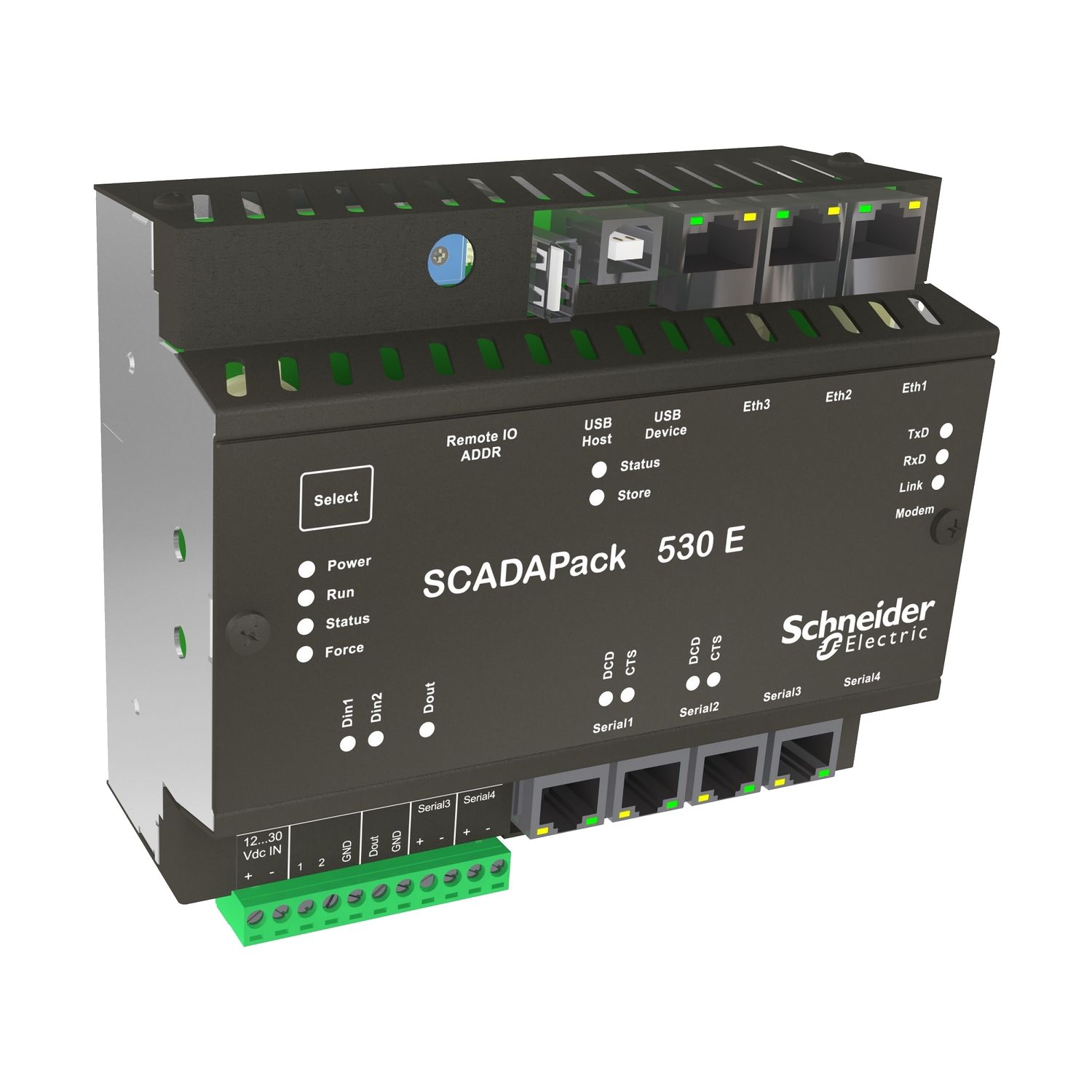 Picture of Smart RTU, SCADAPack 500E, with DNP3 SAv2, 2 DI, 1 DO