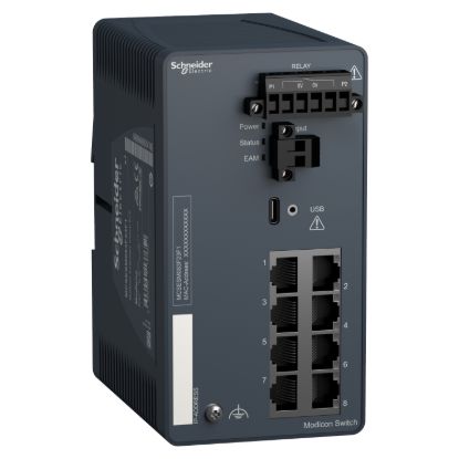 Picture of Modicon Extended Managed Switch, 8 ports for copper