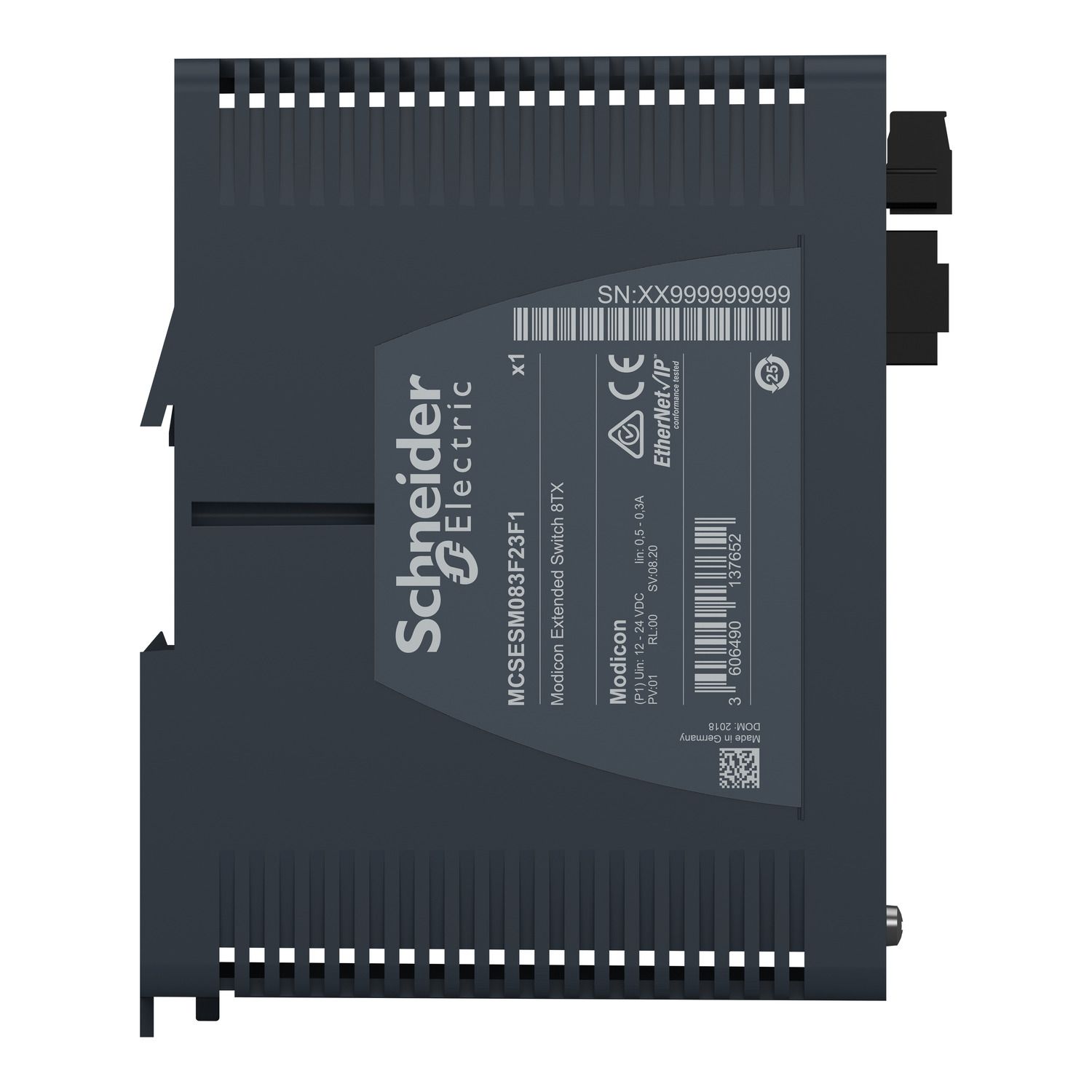 Picture of Modicon Extended Managed Switch, 8 ports for copper