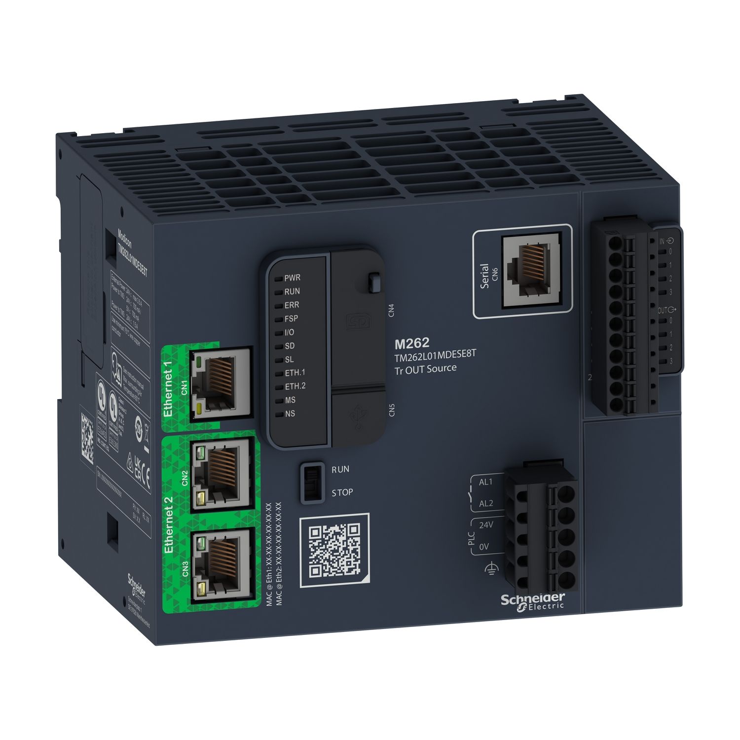 Picture of distributed PAC controller, Modicon M262