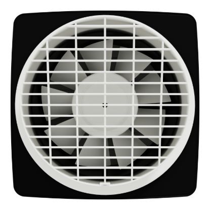Picture of Exhaust fan, Airflow, window, 200mm blade dia, auto louvre, white