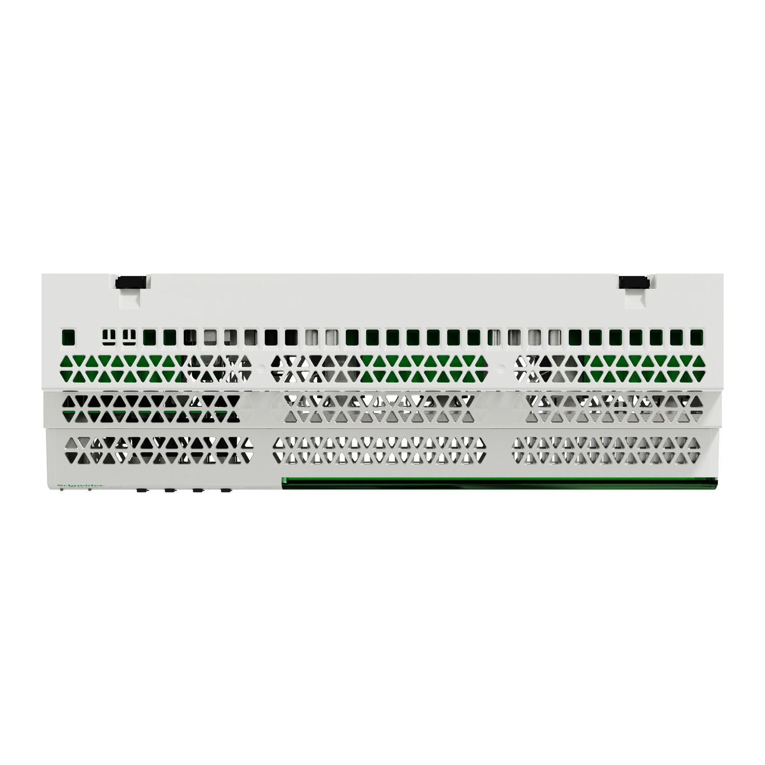 Picture of Dimmer, SpaceLogic C-Bus, 8 channel, 1A per channel, DIN rail mount, inbuilt switchable C-Bus power supply, white