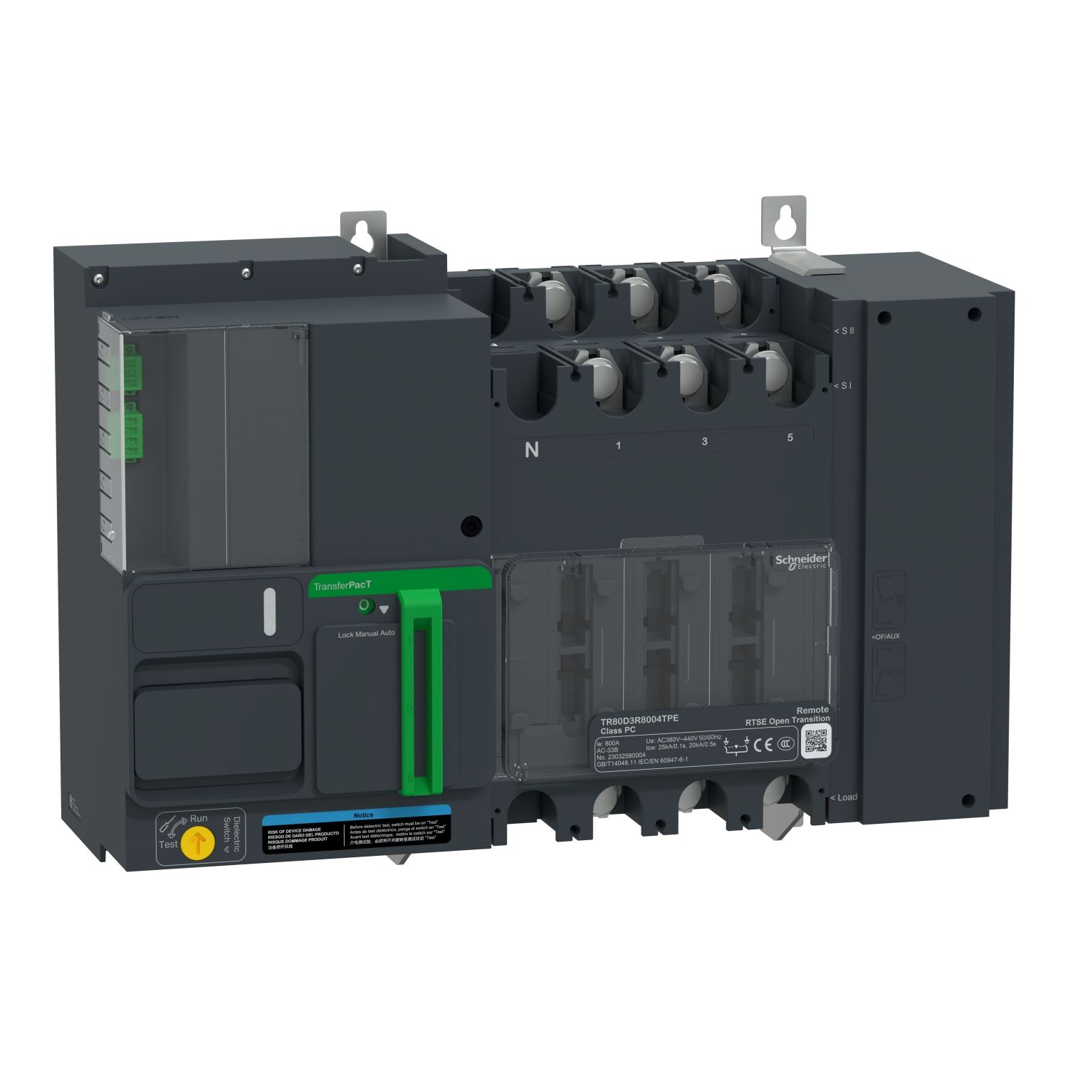 Picture of remote transfer switch, TransferPacT, 800A, 230V, 3P, remote, frame 800A