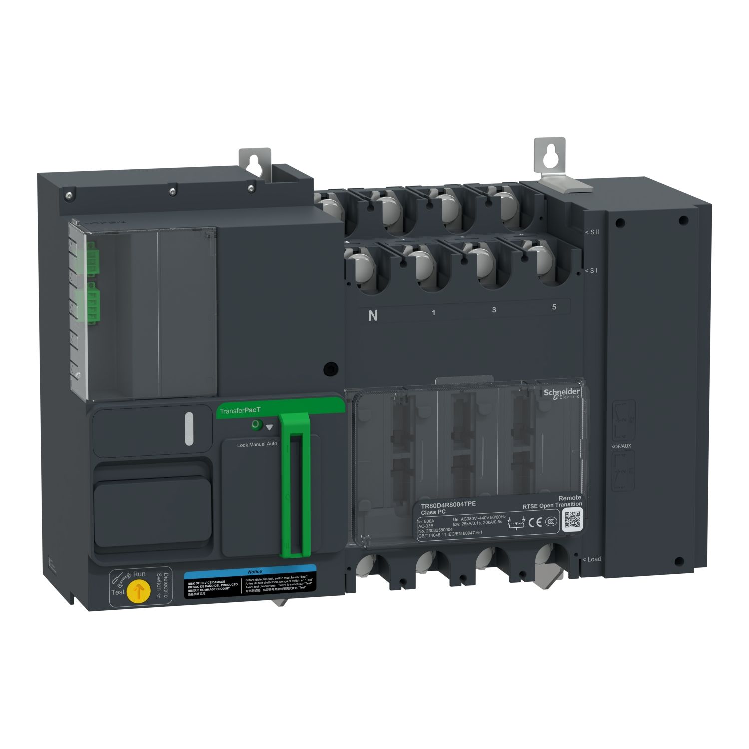 Picture of remote transfer switch, TransferPacT, 800A, 400V, 4P, remote, frame 800A