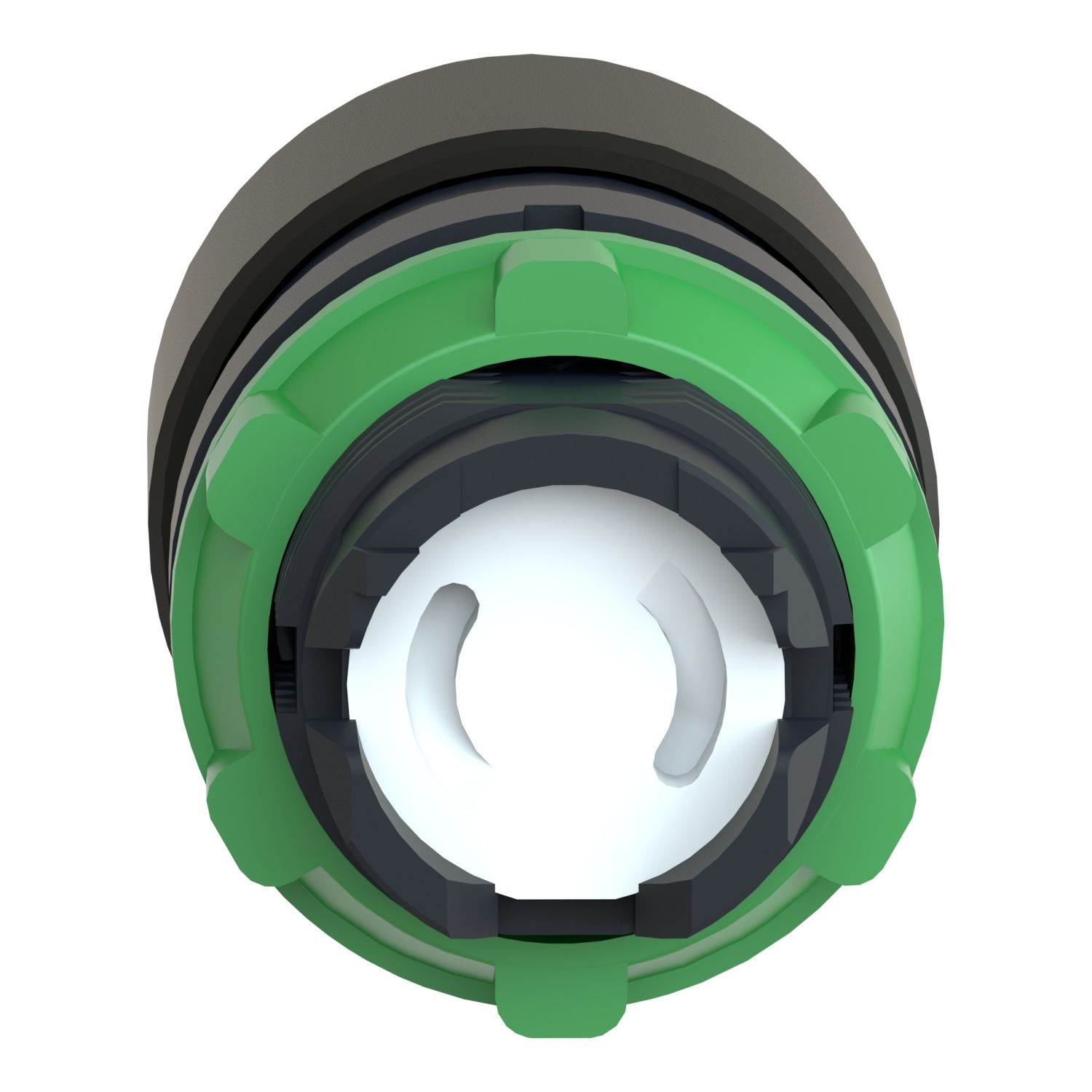 Picture of Head for non illuminated pushbutton, Harmony XB5, plastic, black, mushroom 30mm, 22mm, spring return
