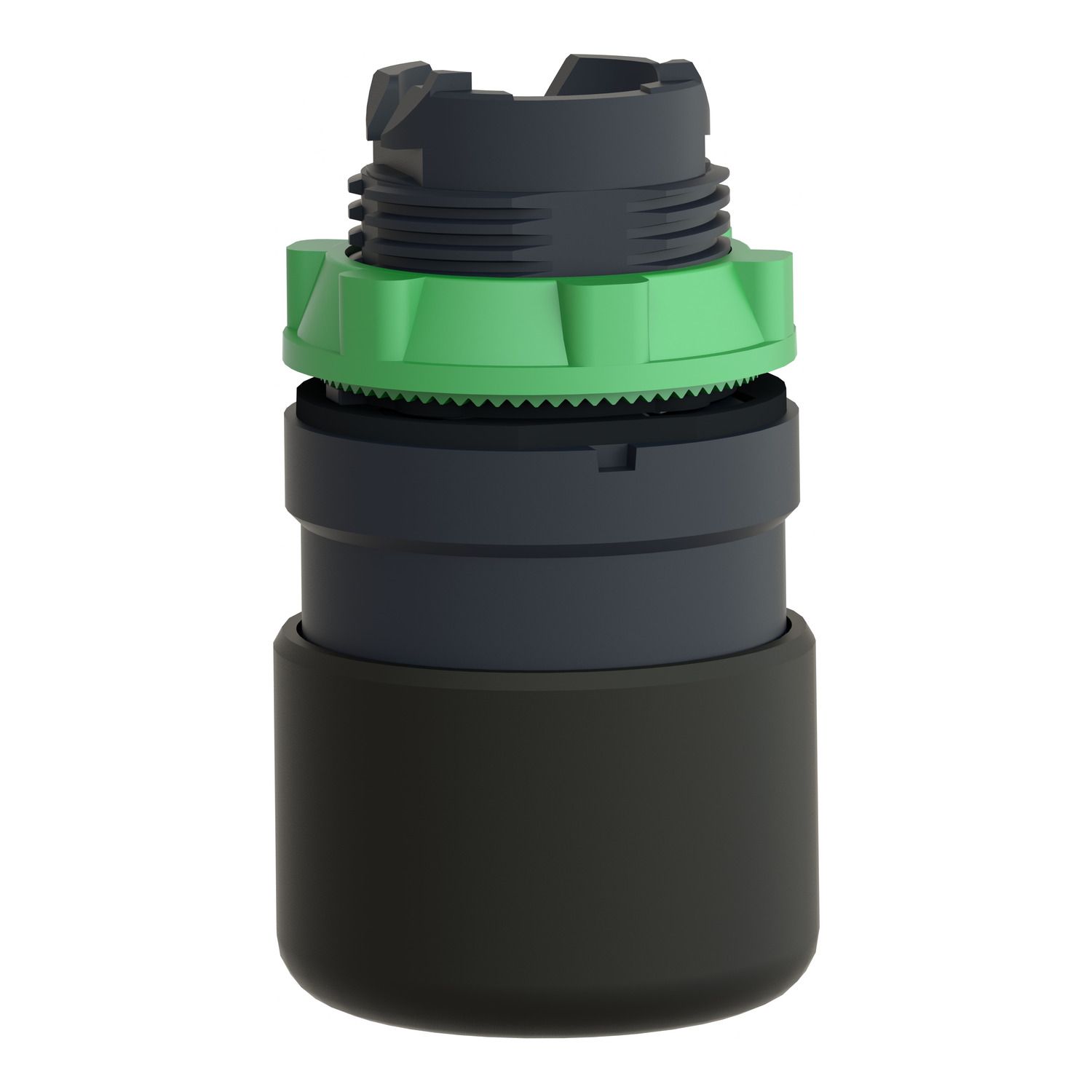 Picture of Head for non illuminated pushbutton, Harmony XB5, plastic, black, mushroom 30mm, 22mm, spring return