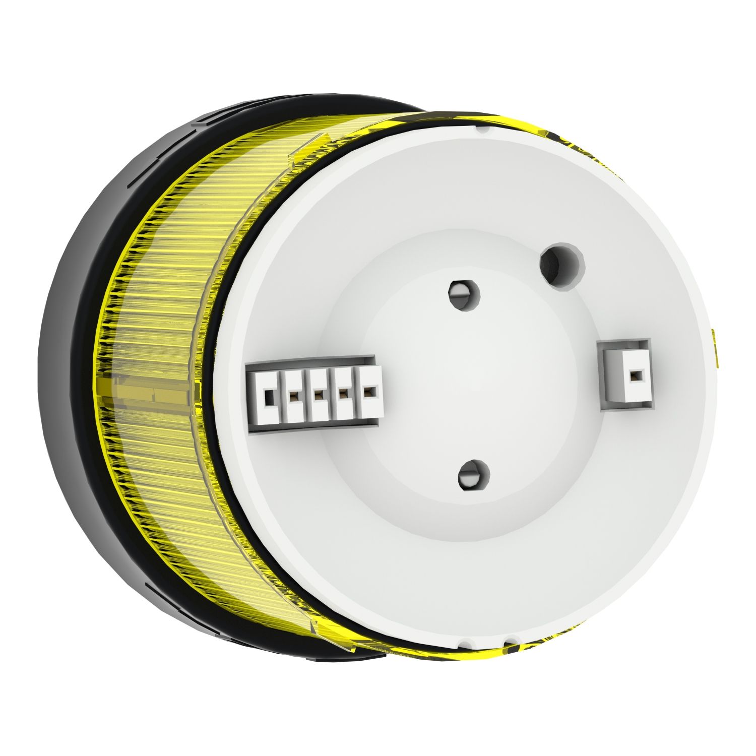 Picture of Indicator bank, Harmony XVB, illuminated unit, plastic, yellow, 70mm, steady, integral LED, 230V AC