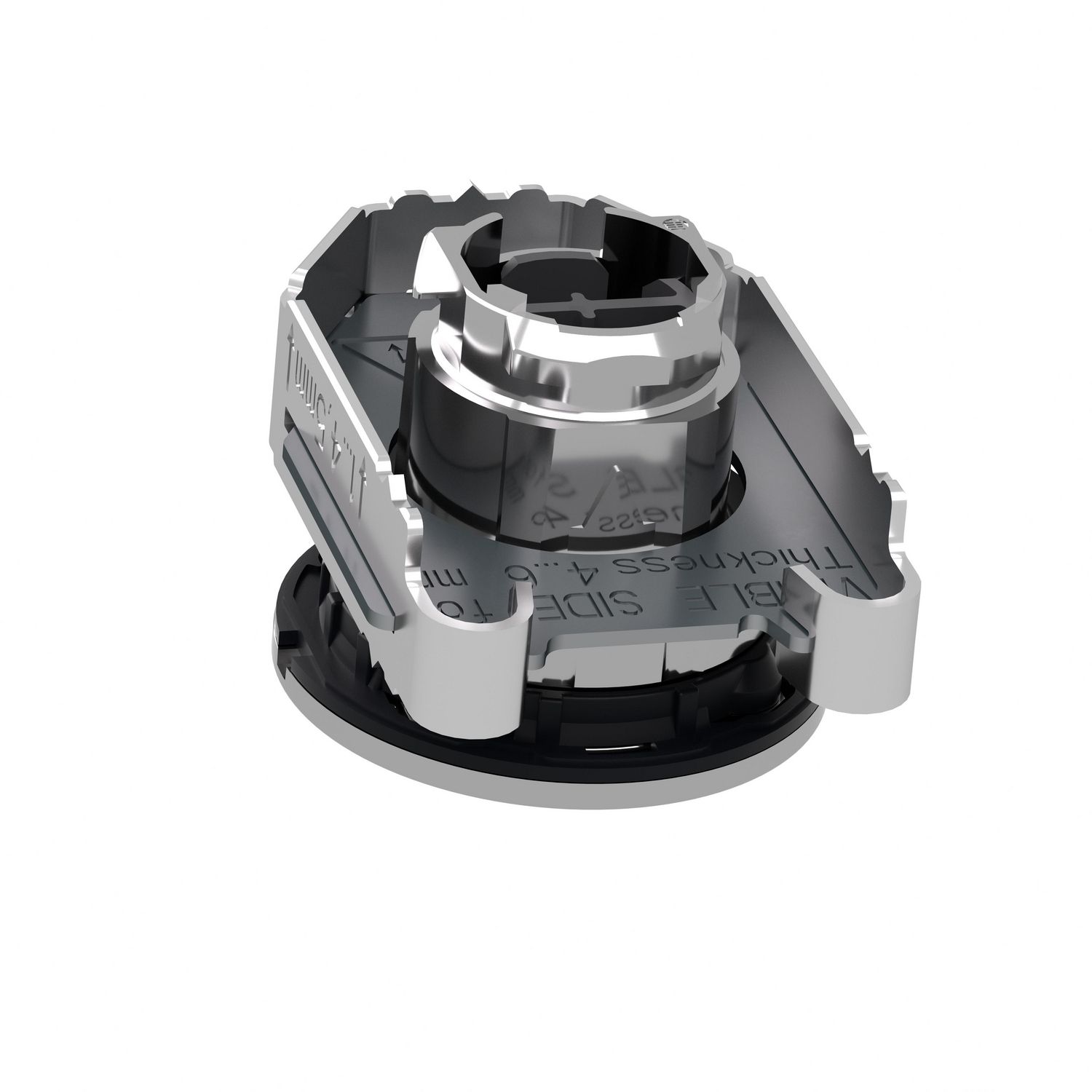 Picture of Head for non illuminated push button, Harmony XB4, flush mounted white flush caps pushbutton push