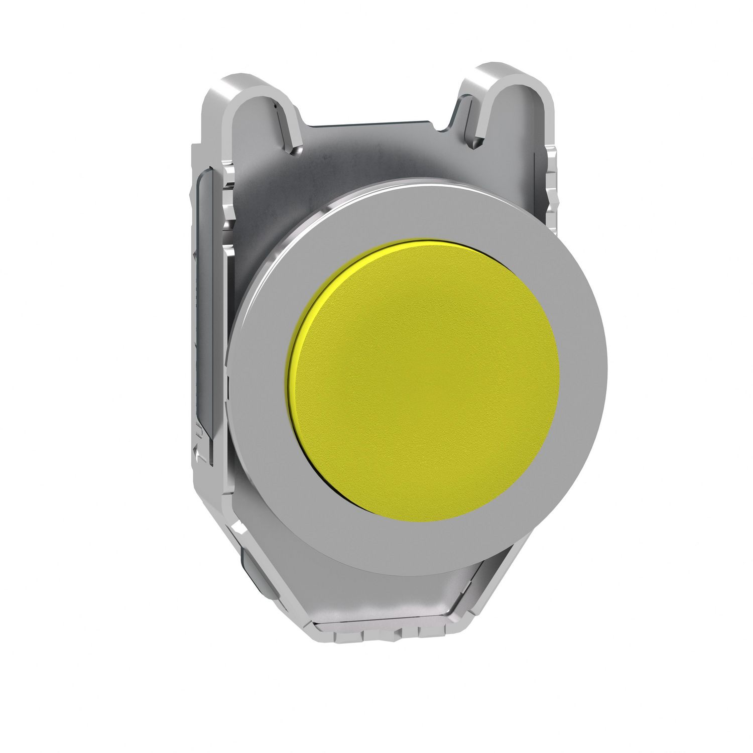 Picture of Head for non illuminated push button, Harmony XB4, flush mounted yellow projecting pushbutton push