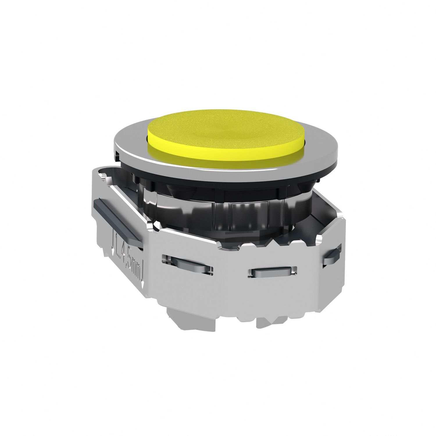 Picture of Head for non illuminated push button, Harmony XB4, flush mounted yellow projecting pushbutton push
