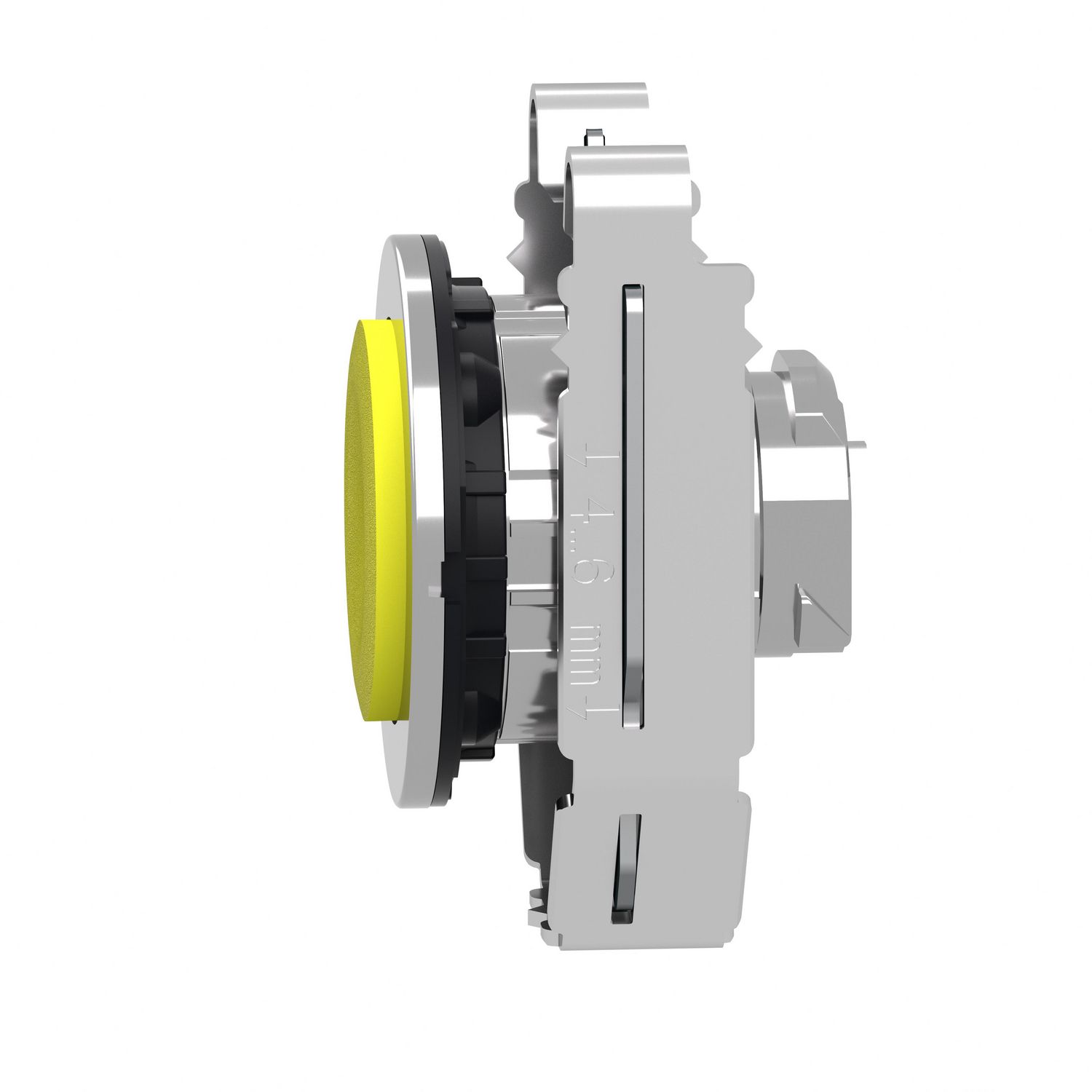 Picture of Head for non illuminated push button, Harmony XB4, flush mounted yellow projecting pushbutton push