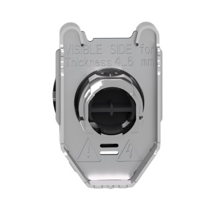 Picture of Head for non illuminated push button, Harmony XB4, flush mounted red flush caps pushbutton white marked "STOP"