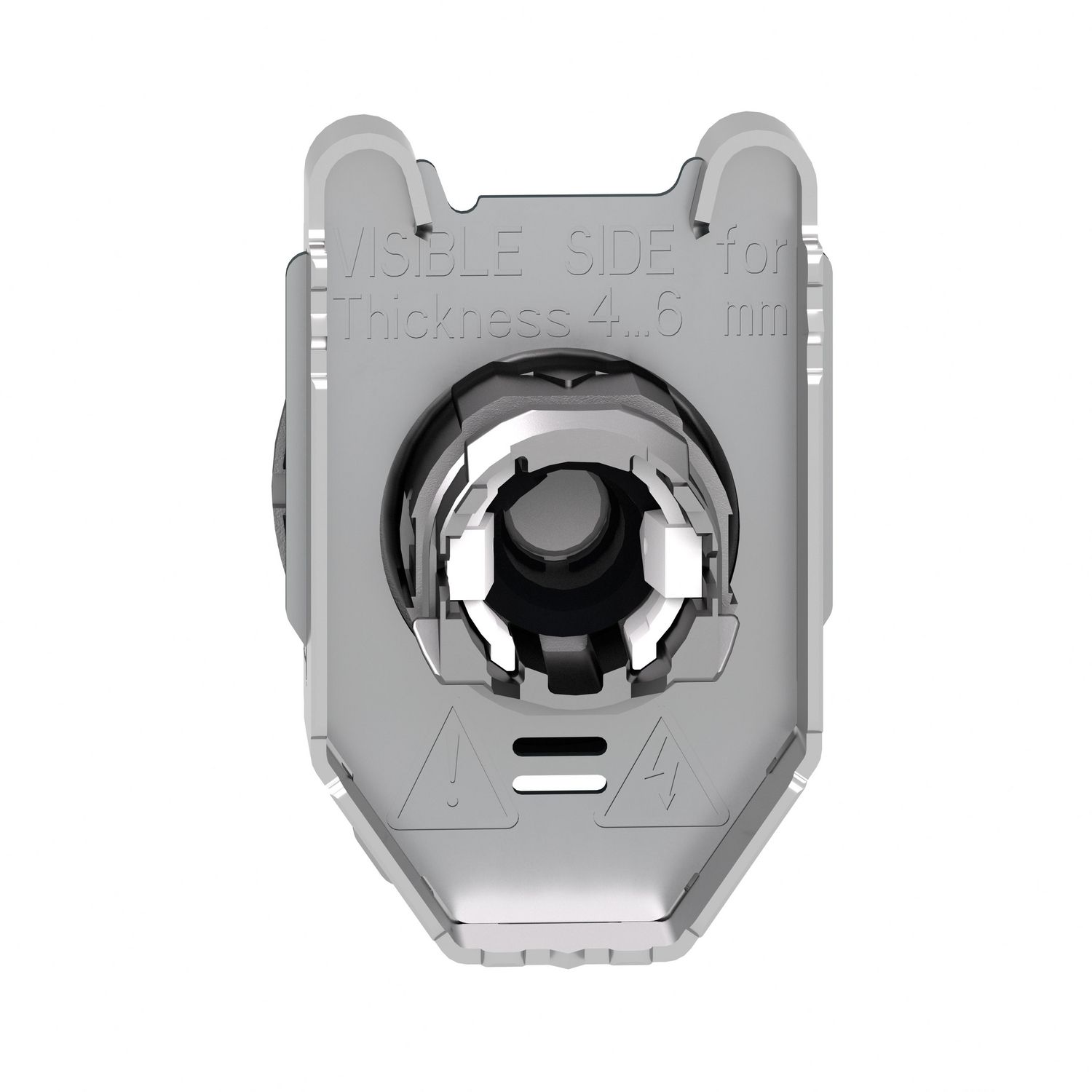 Picture of Head for illuminated selector switch, Harmony XB4, metal, blue handle, 30mm, universal LED, 3 positions, to center