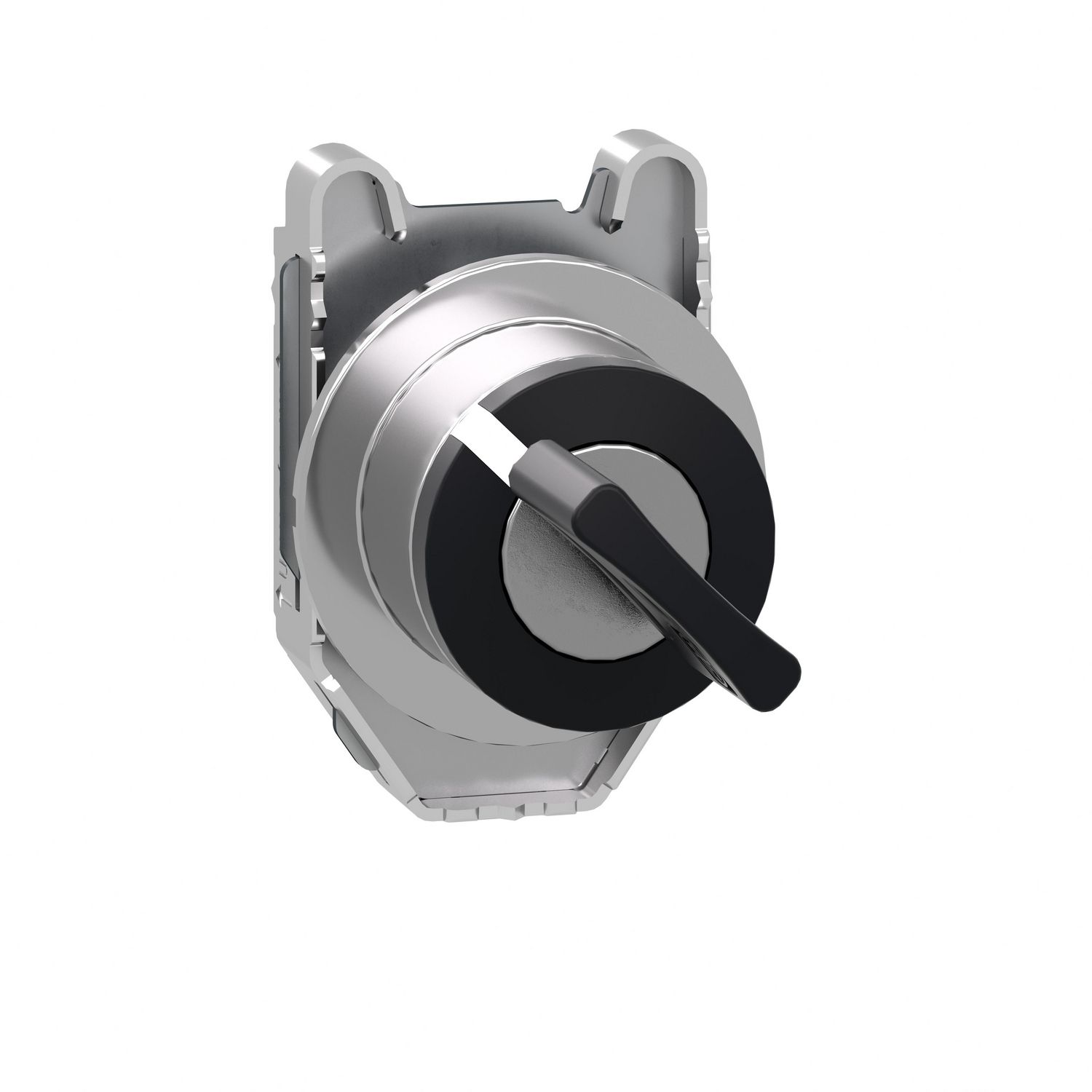 Picture of Head for key selector switch, Harmony XB4, black key, flush, 30mm, 2 positions, left key withdrawal, key 455