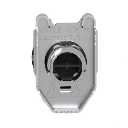 Picture of Head for non illuminated push button, Harmony XB4, flush mounted yellow pushbutton recessed