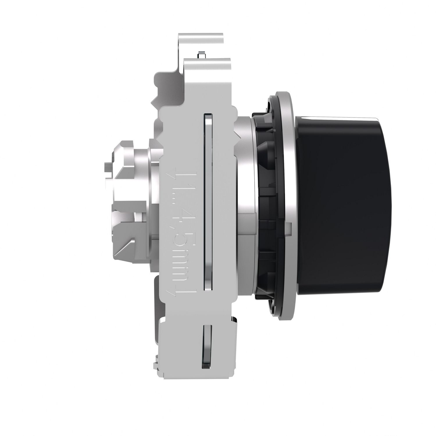 Picture of Head for selector switch, Harmony XB4, black handle, flush, 30mm, 3 positions, stay put