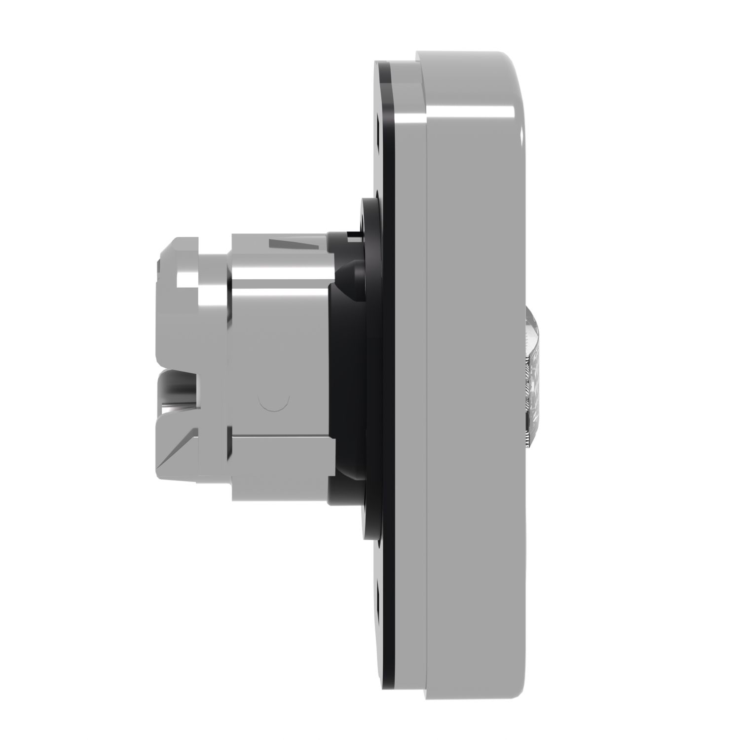 Picture of Head for illuminated double headed push button, Harmony XB4, white flush black flush push button 22mm unmarked