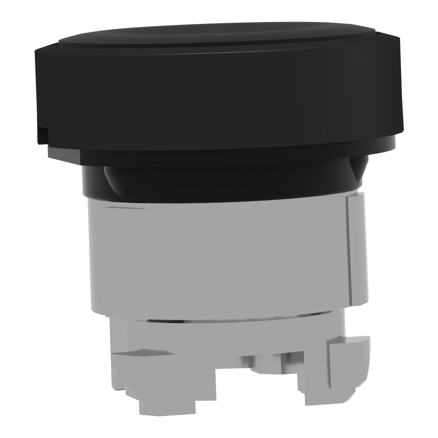 Picture of Head for non illuminated push button, Harmony XB4, black, flush, pushbutton 22mm, spring return, unmarked