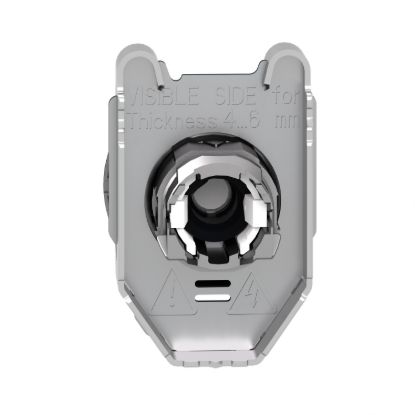 Picture of Head for illuminated selector switch, Harmony XB4, metal, blue handle, 30mm, universal LED, 2 positions, spring return