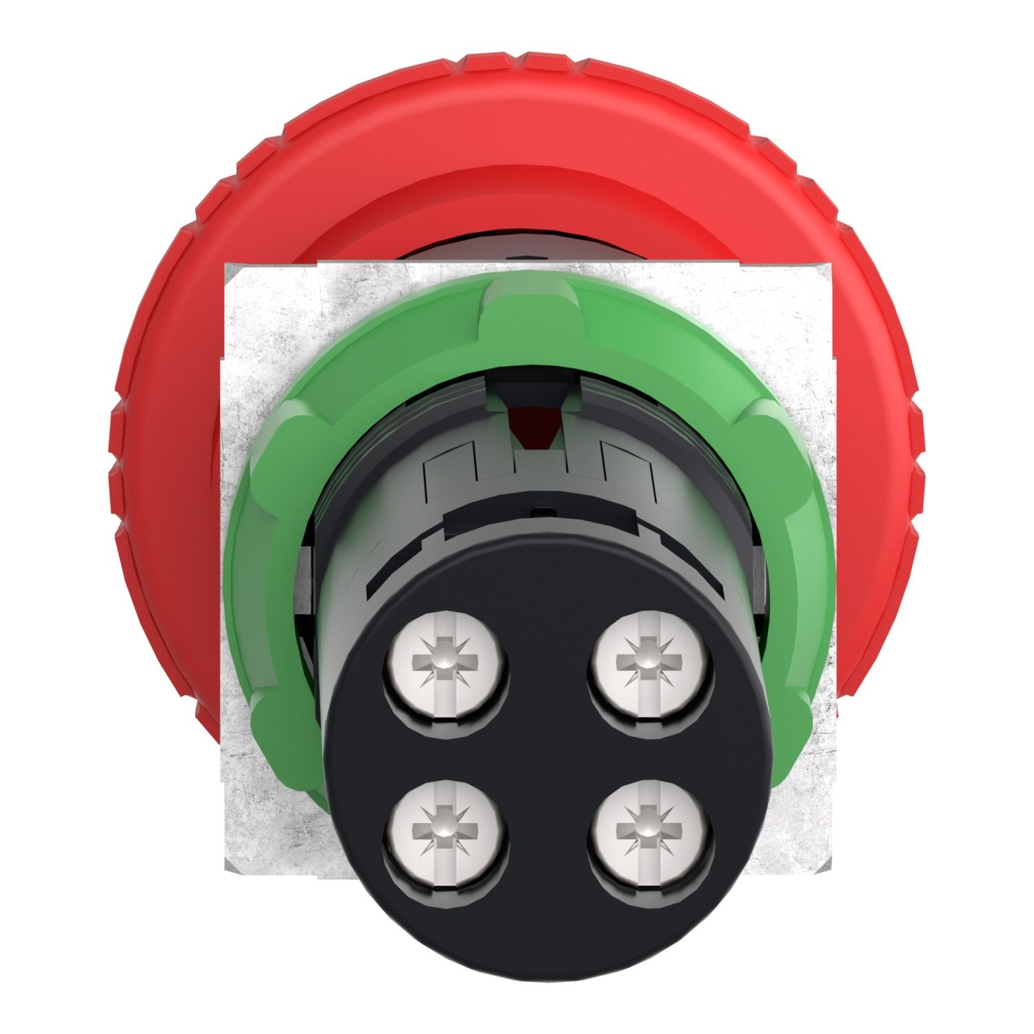 Picture of Emergency switching off monolithic push button, Harmony XB7, 22mm, red mushroom head 40mm, turn to release, 1NC