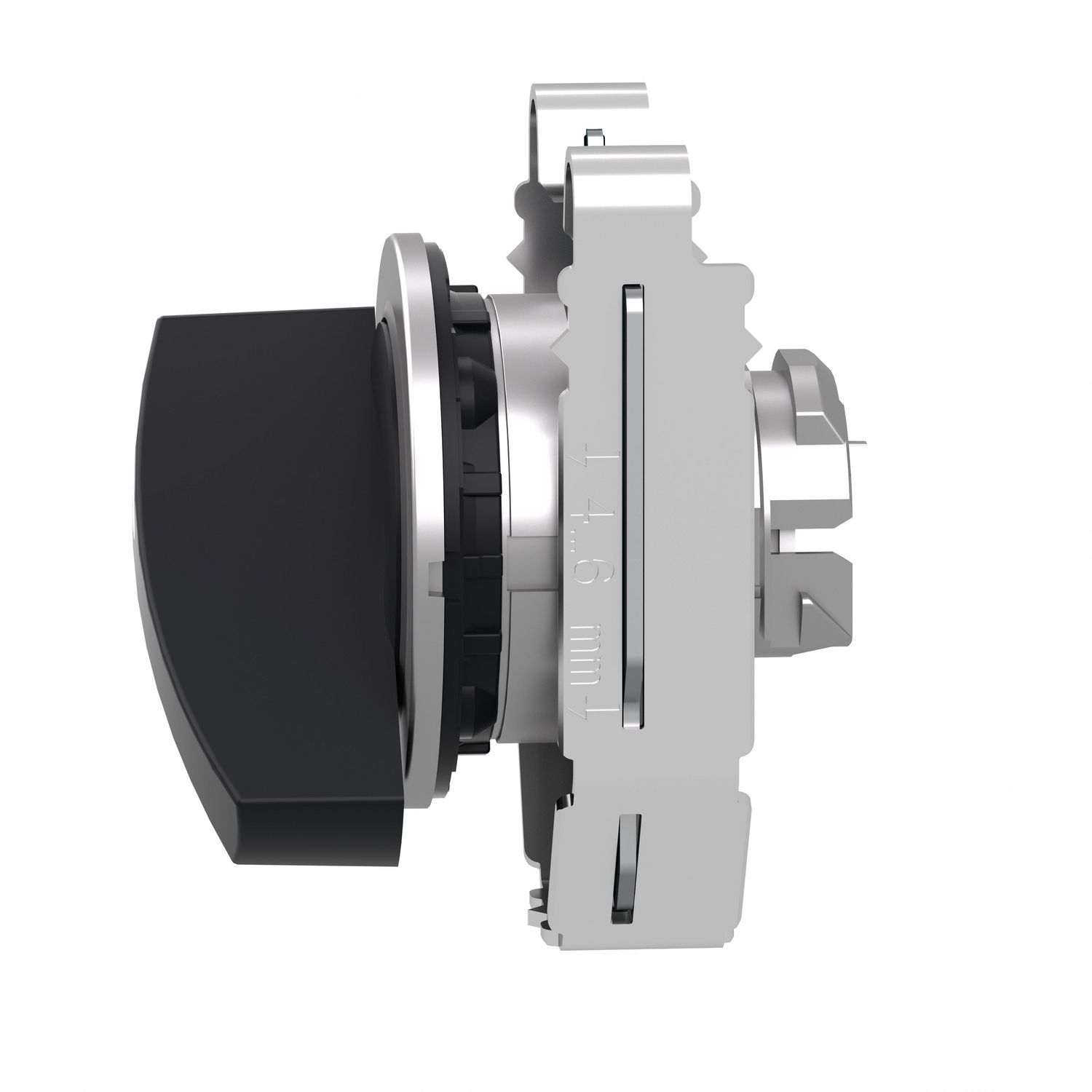 Picture of Head for selector switch, Harmony XB4, flush mounted black long handle 2 pos return right to left
