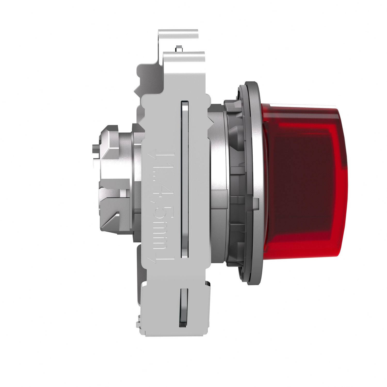 Picture of Head for illuminated selector switch, Harmony XB4, metal, red handle, 30mm, universal LED, 3 positions, to center