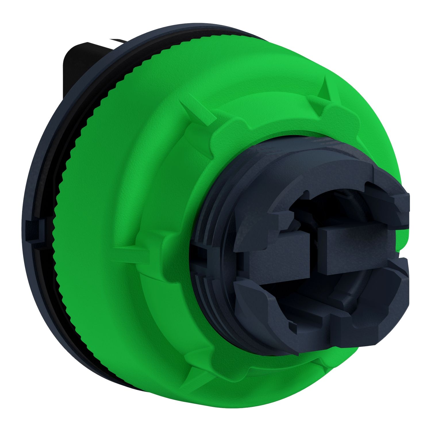 Picture of Antimicrobial Flush mounted selector switch head, Harmony XB5, plastic, black, 30mm, 3 positions, stay put