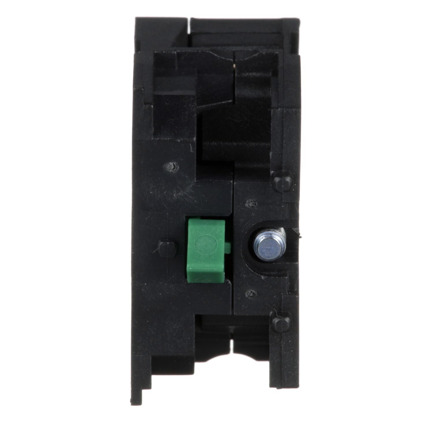 Picture of Contact block, Harmony XAC, single contact, spring return, 1 speed, front mounting, screw clamp terminal, 1NO