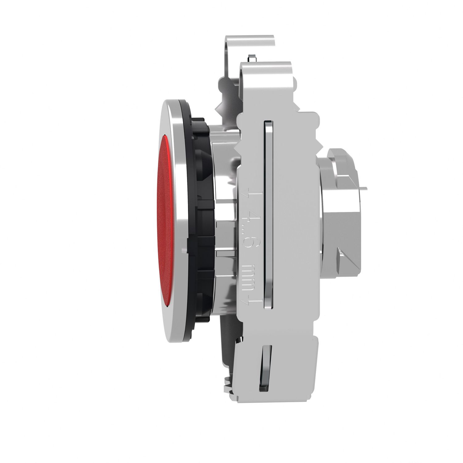 Picture of Head for non illuminated push button, Harmony XB4, flush mounted red flush caps pushbutton push