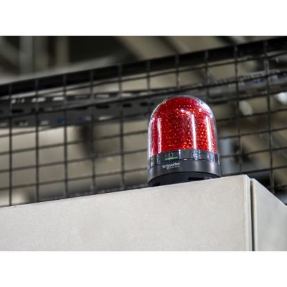 Picture of Illuminated beacon with buzzer, Harmony XVR, green, 100mm, 70...90dB, integral LED, 100...230V AC